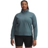 image:imageUnder Armour Womens Rival Fleece Half Zip587 Jasper Blue Light Heather   Jasper Blue