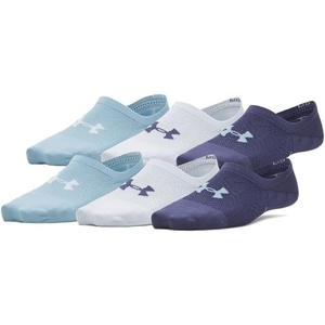 image:imageUnder Armour Womens Breathe Lite Liner Socks 6 Pack403 Washed Navy  Washed Navy  Blue Smoke