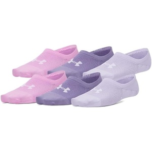 image:imageUnder Armour Womens Breathe Lite Liner Socks 6 Pack520 Purple Luxe  Purple Luxe  White