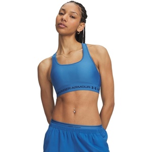 image:imageUnder Armour Womens Crossback Mid Impact Sports Bra430 Aegean Blue   Blackout Navy