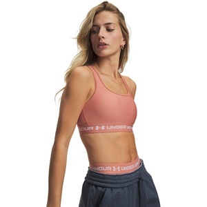 image:imageUnder Armour Womens Crossback Mid Impact Sports Bra696 Canyon Pink   White