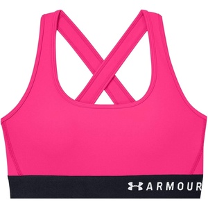 image:imageUnder Armour Womens Crossback Mid Impact Sports BraCerise 653White