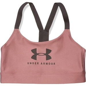 image:imageUnder Armour Womens Crossback Mid Impact Sports BraDash Pink 667Dash Pink