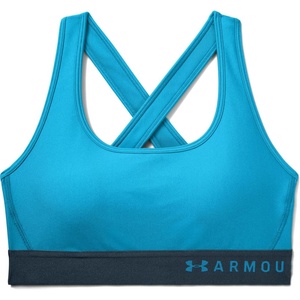 image:imageUnder Armour Womens Crossback Mid Impact Sports BraEquator Blue 417Mechanic Blue