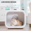 imagePETKIT AIRSALON MAX Automatic Pet Hair Drying Box for Cat Puppy KittenUltra Quiet Hair Dryer for Small Dog Grooming60L Large CapacitySmart Temperature Control via App and Touch PanelWhite