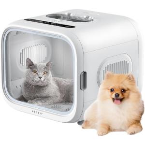 imagePETKIT AIRSALON MAX Automatic Pet Hair Drying Box for Cat Puppy KittenUltra Quiet Hair Dryer for Small Dog Grooming60L Large CapacitySmart Temperature Control via App and Touch PanelWhite