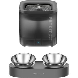 imagePETKIT New Cat Water Fountain with Wireless Pump Ultra Quiet 65oz185L Pet Water Fountain for Cats and Dogs Inside with Cat Dog Food Bowl