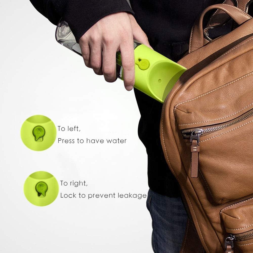 imagePETKIT BPA Free Dog Water Bottle with Filter Leak Proof Portable Dog Water Bowl for Walking Hiking Travel Outdoor Pet Dispenser BottleLight Green