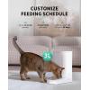 imagePETKIT Automatic Cat Feeder 24G WiFi Automatic Portion Control Pet Feeder Small Dog Dry Food Dispenser with Desiccant Bag Up to 10 Meals Per Day Schedule Feeding Food Shortage Alert 3L CapacityGrey with USB Cable