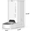 imagePETKIT Automatic Cat Feeder 24G WiFi Automatic Portion Control Pet Feeder Small Dog Dry Food Dispenser with Desiccant Bag Up to 10 Meals Per Day Schedule Feeding Food Shortage Alert 3L CapacityWhite with USB Cable