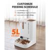 imagePETKIT Automatic Cat Feeder with Camera1080P HD Video with Night VisionDouble Hopper Pet Feeder Food Dispenser with 2Way Audio Food Shortage Sensor 24G WiFi Smart App Control Personal Meal CallDouble Feed Hoppers with Camera