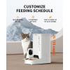 imagePETKIT Automatic Cat Feeder with Camera1080P HD Video with Night VisionDouble Hopper Pet Feeder Food Dispenser with 2Way Audio Food Shortage Sensor 24G WiFi Smart App Control Personal Meal CallSingle Feed Hopper with Camera