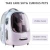 imagePETKIT Cat Backpack Carrier with Inbuilt Fan ampamp Light AirlineApproved Pet Backpack Bubble for Kitty Small Dog Detachable Dog Backpack with Padded Strap for Travel Hiking Walking ampamp OutdoorPink