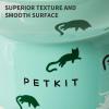 imagePETKIT Ceramic Raised Cat Food Bowls Elevated Cat Food Water Bowls Elevated Porcelain Dish Bowls fr Puppy CatsONE GREEN BOWL
