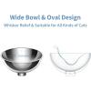 imagePETKIT Elevated Dog Cat Bowl with 2 Stainless Steel Replaced Bowls 15 Tilted Raised Cat Food and Water Bowls Food Grade Material Nonslip No Spill Pet Feeding Bowls