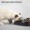 imagePETKIT Raised Dog Cat Food Bowl 304 Stainless Steel Elevated Pet Food and Water Bowl Dishes Elevated Cat Bowls NonSlip Tilted Cat Bowl No SpillBowl Set