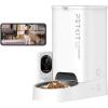 imagePETKIT Automatic Cat Feeder with Camera1080P HD Video with Night VisionDouble Hopper Pet Feeder Food Dispenser with 2Way Audio Food Shortage Sensor 24G WiFi Smart App Control Personal Meal CallSingle Feed Hopper with Camera