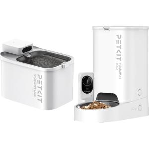 imagePETKIT EVERSWEET MAX Cordless Cat Water Fountain ampamp Automatic Pet Feeder with Camera 105 fl oz3L Pet Water Fountain for Cats Dogs Inside 24G WiFi Cat Dog Feeder