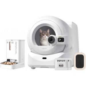 imagePETKIT PUROBOT Ultra Automatic Waste Packing Cat Litter BoxYUMSHARE DualHopper Pet Feeder AIPowered Camera and 24hrs Free LivestreamApp Control