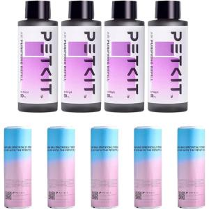 imagePETKIT Replacement Air Purifying Refills4 Bottles and Trash Bags5 Rolls for PURAX PURAMAX Automatic Cat Litter Box