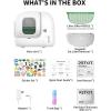 imagePETKIT PuraMax 2 Automatic SelfCleaning Cat Litter Box App Control ScoopFree Litter Box with AntiLeakage Waterproof Litter Pad Max 24G WiFi Basic Bundle Includes N50 20 and 1 Roll Trash Bag
