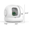 imagePETKIT PuraMax 2 Automatic SelfCleaning Cat Litter Box App Control ScoopFree Litter Box with AntiLeakage Waterproof Litter Pad Max 24G WiFi Basic Bundle Includes N50 20 and 1 Roll Trash Bag