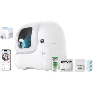 imagePETKIT PUROBOT MAX PRO AICamera Self Cleaning Cat Litter Box with N60 5Gampamp24G WiFiApp ControlOdorFree