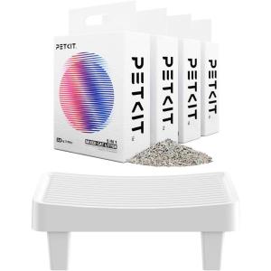 imageBundle of PETKIT EasyStep Cat Pedal Litter Trapper Step Stairs and 4 Bags Mixed Fast Clumping Cat Litter