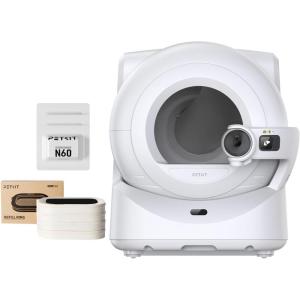 imageBundle of PETKIT PUROBOT Ultra Automatic Waste Packing SelfCleaning Cat Litter Box  4 Packs Trash Bag Refill Ring  3 Packs N60 Pet Odor Remover