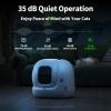 imagePETKIT 2025 Upgraded Automatic Cat Litter Box 2Way Odor Remover ampamp 20 Trash BagsApp Control Smart Robot with AntiScratch Inner Mat SelfCleaning Cat Litter Box True Integration ampamp Structure SafetyWhite