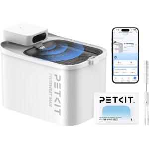 imagePETKIT EVERSWEET MAX Cordless Cat Water Fountain 105 fl oz3L Pet Water Fountain for Cats Dogs Inside Automatic Cat Water Dispenser with Replacement Filter App Control
