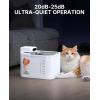 imagePETKIT Dishwasher Safe Cat Water Fountain Cordless Automatic Cats Drinking Fountain with Motion Sensor 101 oz3L Pet Fountain for Cats Dogs Inside Smart App Control ampamp Stainless Steel TrayWhiteDishwasher Safe