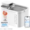 imagePETKIT Dishwasher Safe Cat Water Fountain Cordless Automatic Cats Drinking Fountain with Motion Sensor 101 oz3L Pet Fountain for Cats Dogs Inside Smart App Control ampamp Stainless Steel TrayWhiteDishwasher Safe