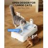 imagePETKIT OpenTop ampamp AI Camera Self Cleaning Cat Litter Box Urinary Health Monitor Automatic Cat Litter Box Smart Robot with 2Way Raking5G WiFiSafety SensorsOdor Control for Multiple Cats White