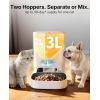 image:imagePETKIT Automatic Cat Feeder with Camera Upgraded MultiCat Recognition 24Gamp5G WiFi Pet Feeder with Freshness Preservation3L Timed Food Dispenser with Low Food SensorNight Vision Motion CapturingWhite with Double Food Hopper