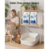 image:imagePETKIT Tofu Cat Litter Superior Clumping Flushable 100 Natural Ingredients Plant Cat Litter Urine pH Detection Tofu Litter DustFreeLow Tracking and Odor Control53lbx4bags
