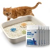 image:imagePETKIT Tofu Cat Litter Superior Clumping Flushable 100 Natural Ingredients Plant Cat Litter Urine pH Detection Tofu Litter DustFreeLow Tracking and Odor Control53lbsx6bags