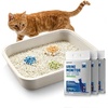 image:imagePETKIT Tofu Cat Litter Superior Clumping Flushable 100 Natural Ingredients Plant Cat Litter Urine pH Detection Tofu Litter DustFreeLow Tracking and Odor Control53lbsx3bags