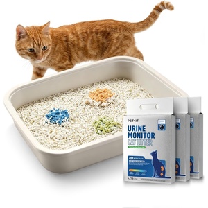 image:imagePETKIT Tofu Cat Litter Superior Clumping Flushable 100 Natural Ingredients Plant Cat Litter Urine pH Detection Tofu Litter DustFreeLow Tracking and Odor Control53lbsx3bags