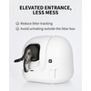 image:imagePETKIT Elevated Entrance Fence for Purobot Max Pro 2 SelfCleaning Cat Litter Box AntiLeak Urine and Litter Baffle Increase Threshold for Automatic Litter Box Less MessWhite