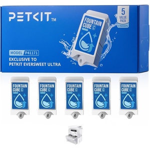image:imagePETKIT Fountain Cube C for Eversweet Ultra Pet Water Fountain Replacement for 169fl oz5L Automatic Cat Fountain 5 PackBlueFresh Water