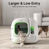 image:imagePETKIT Purobot max 3 Odor FreeampLeak Control SelfCleaning Cat Litter Box  Low Entrance for Large amp MultiCat AlwaysOpen amp AntiPinch DesignSafety SensorsAntiLeakage Pad with Trash BagsampN50