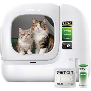 image:imagePETKIT Purobot max 3 Odor FreeampLeak Control SelfCleaning Cat Litter Box  Low Entrance for Large amp MultiCat AlwaysOpen amp AntiPinch DesignSafety SensorsAntiLeakage Pad with Trash BagsampN50