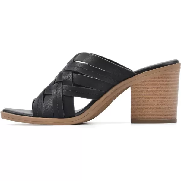 WHITE MOUNTAIN Shoes Be Happy Women's Block Heel Sandal