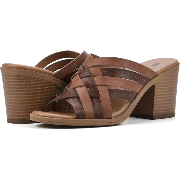 WHITE MOUNTAIN Shoes Be Happy Women's Block Heel Sandal
