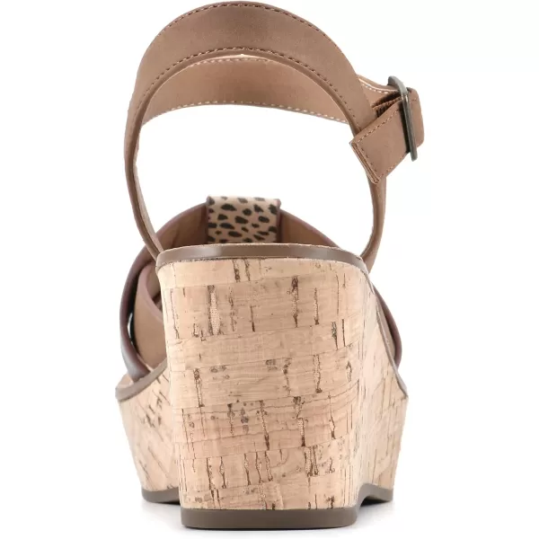 WHITE MOUNTAIN Shoes Simple Women's Platform Wedge Sandal