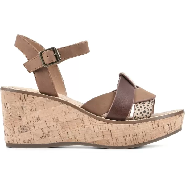 WHITE MOUNTAIN Shoes Simple Women's Platform Wedge Sandal