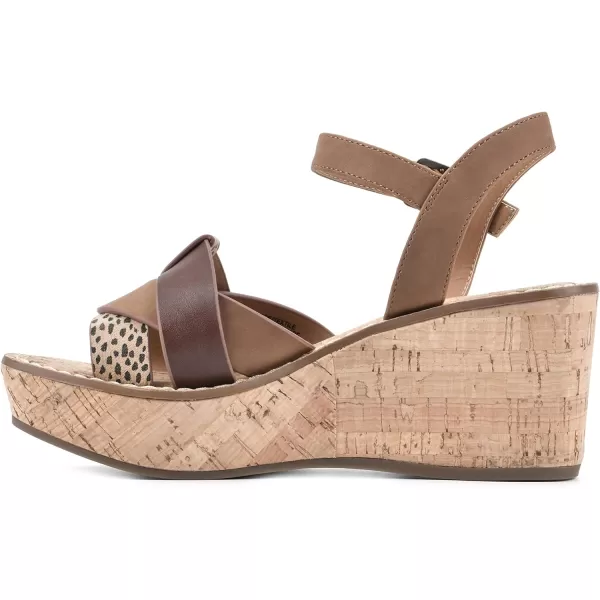 WHITE MOUNTAIN Shoes Simple Women's Platform Wedge Sandal