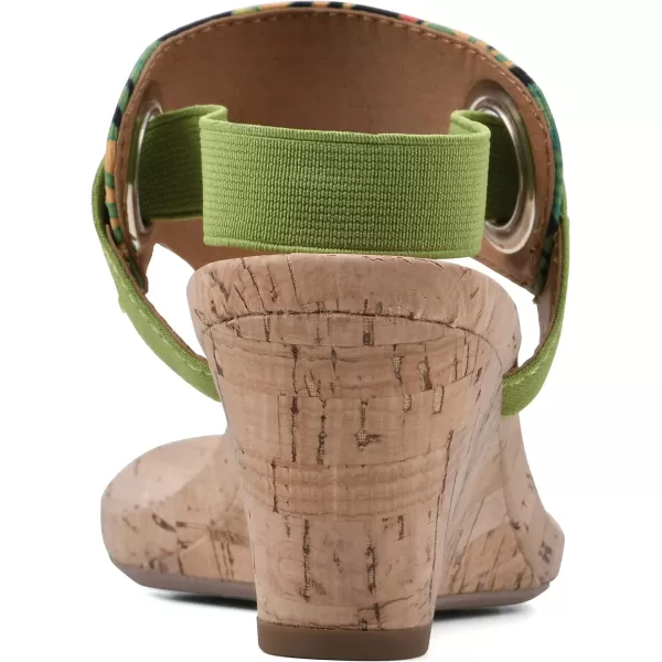 WHITE MOUNTAIN Women's Aida Wedge Sandal