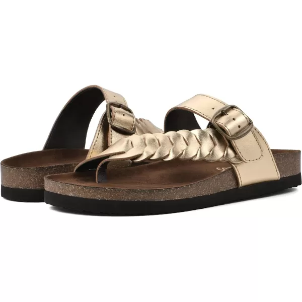 WHITE MOUNTAIN Women's Happier Footbed Sandal